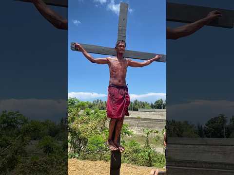 Jesus is crucified @ Moriones Festival 2024 #marinduque #holyweek #semanasanta2024 #philippines