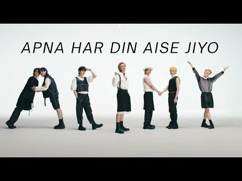 Apna har din aise jiyo || bts on hindi song 💜 || [FMV] || hindi mix ||  #bts #army #shorts