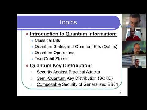 Security of Quantum Key Distribution Protocols – Ph.D. Thesis Seminar by Rotem Liss