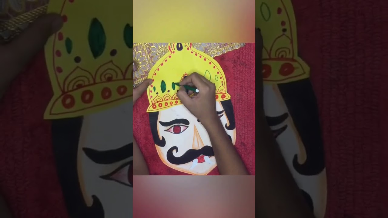 Ravana Mask Making Tutorial 🎭