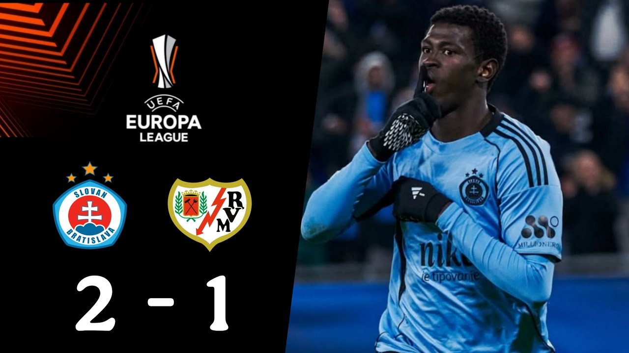 ŠK Slovan Bratislava vs Rayo Vallecano (2-1) Highlights