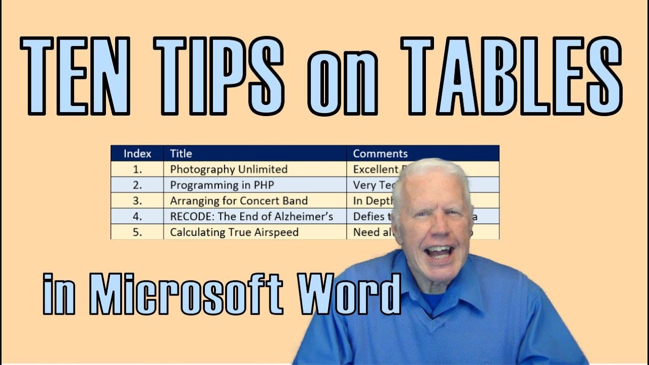 Master Tables in Word in 20 Minutes 📊