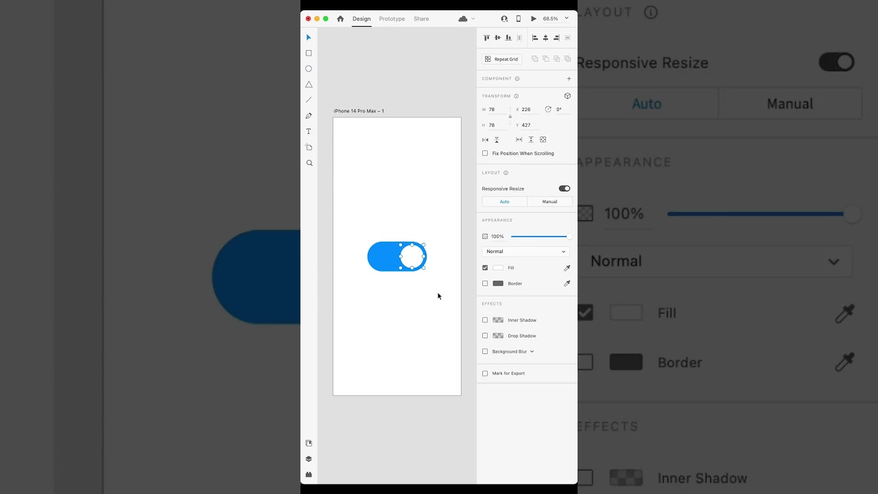 Create interactive toggle Button in Adobe XD || Adobe Xd Shorts || Adobe Xd Tutorials 2023