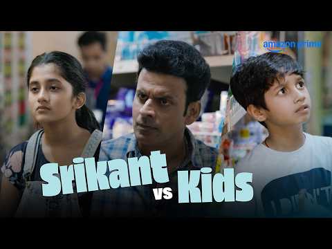 The Family Man vs Kids ๐ญ | Manoj Bajpayee, Ashlesha Thakur, Vedant Sinha | Prime Video India