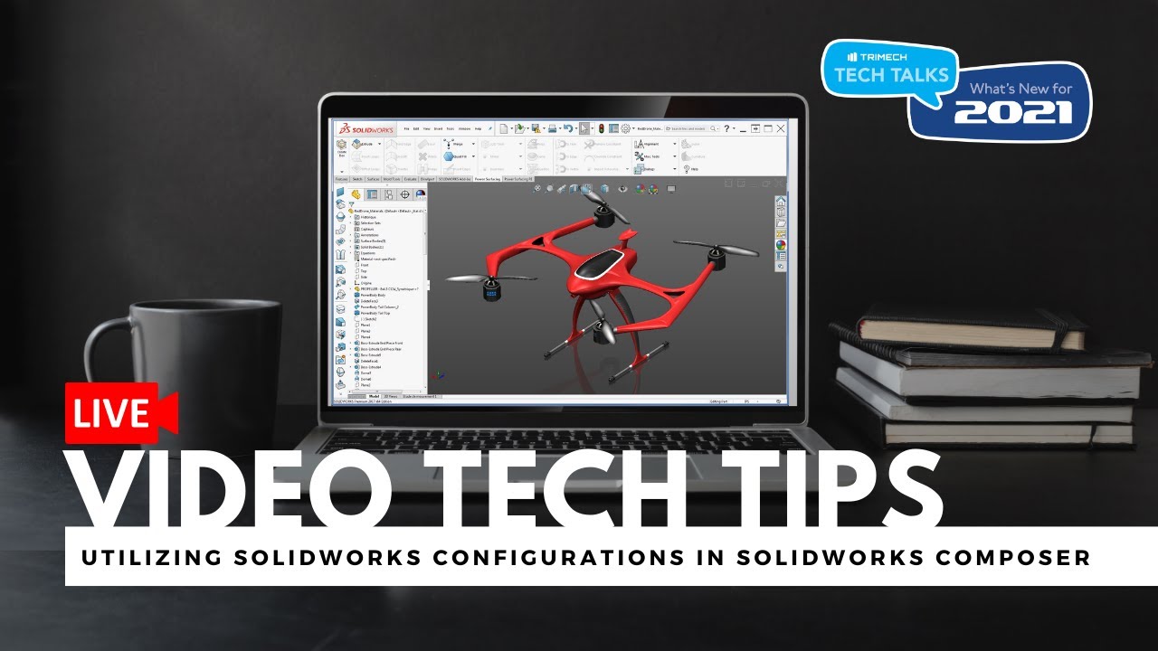 Using SOLIDWORKS Configurations in Composer π₯