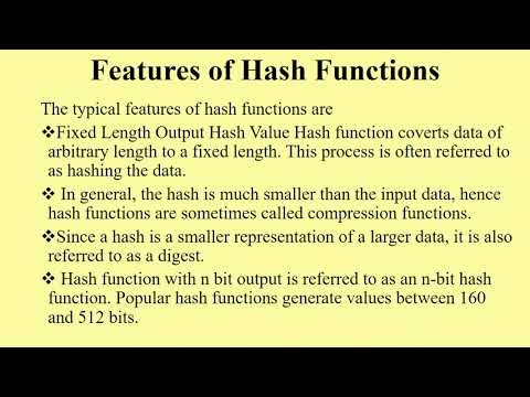 Hash Function in Cryptography(Malayalam)/CS 409 Cryptography and Network Security