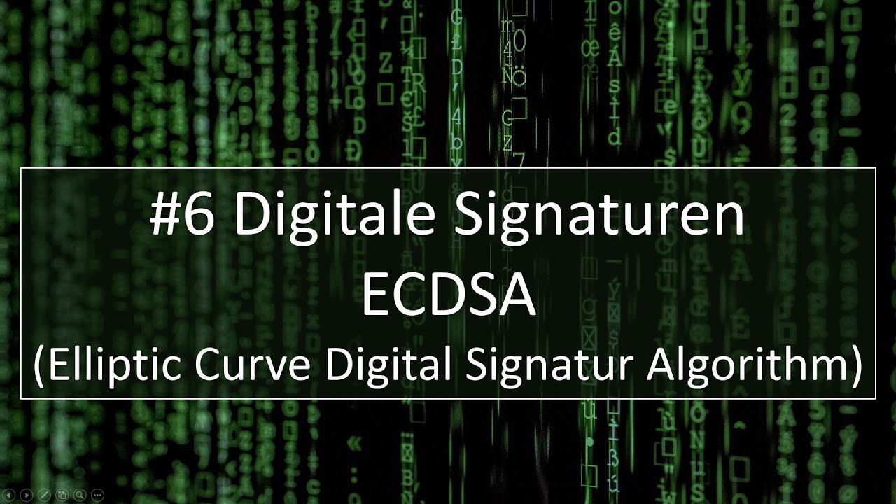ECDSA Digitale Signaturen & Bitcoin Anwendung