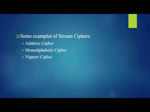 stream and block cipher