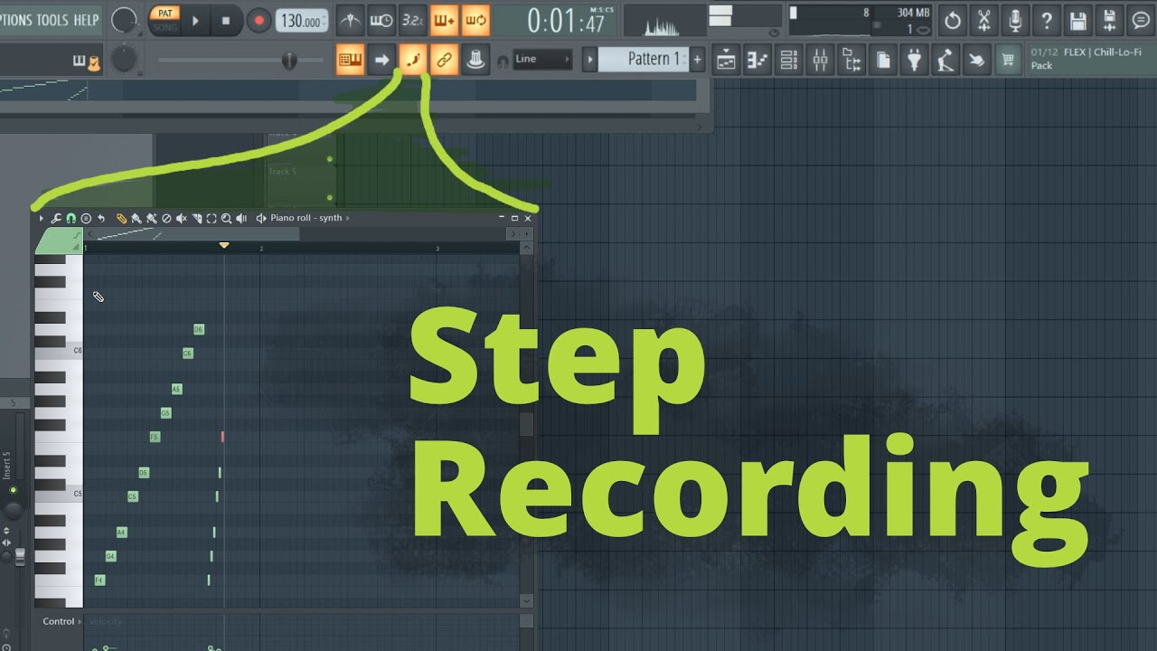 FL Studio 21 Piano Roll Step Recording Guide 🎹