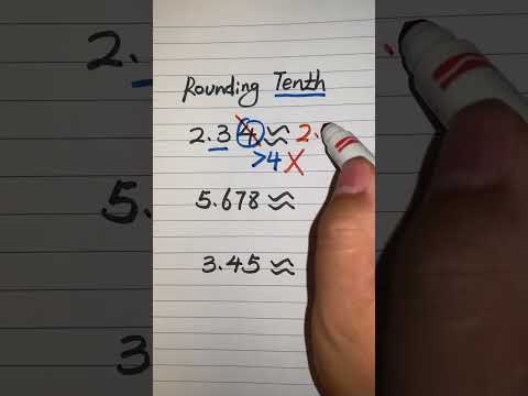 Rounding decimals | Round to the nearest tenth #rounding #shorts
