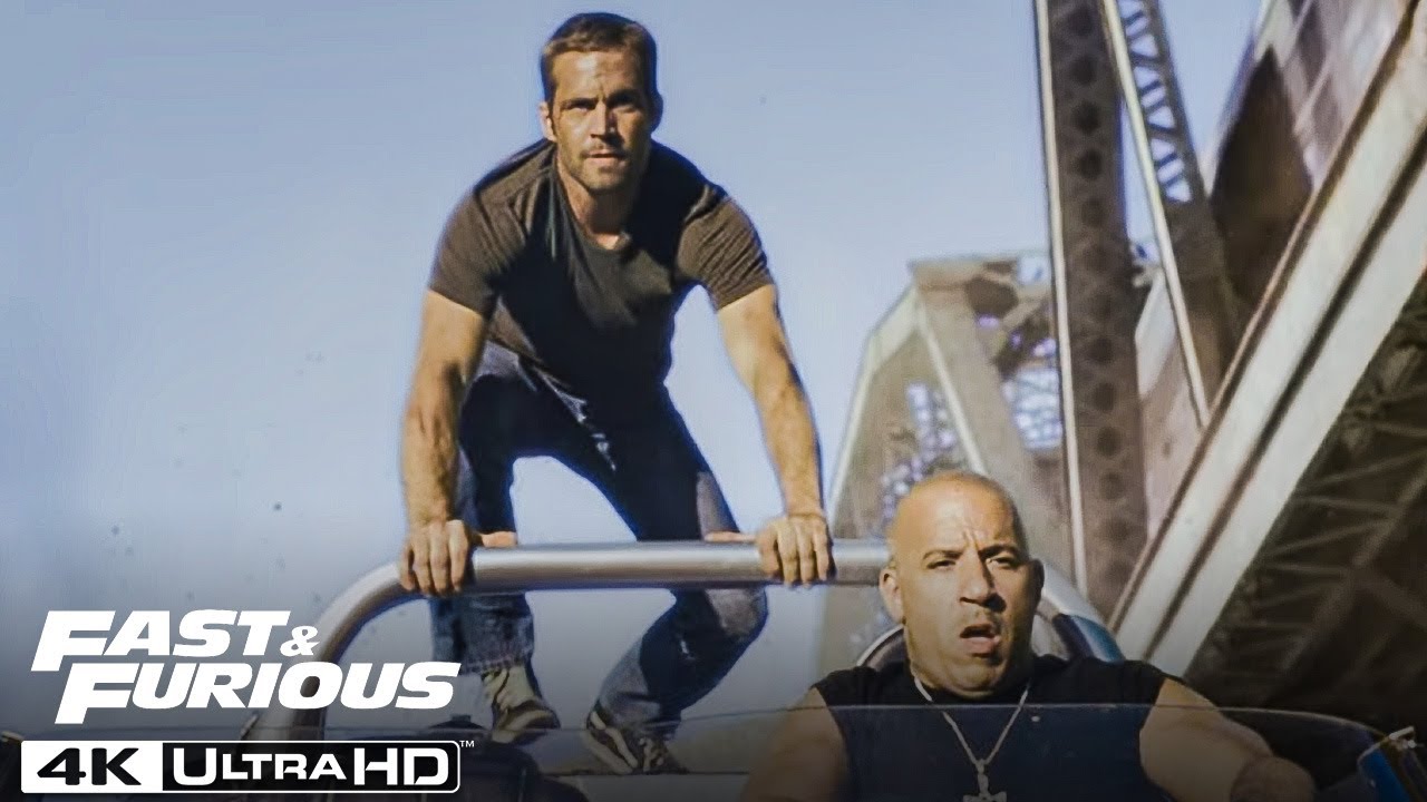 Fast Five: Bridge Chase Scene in 4K HDR 🚗