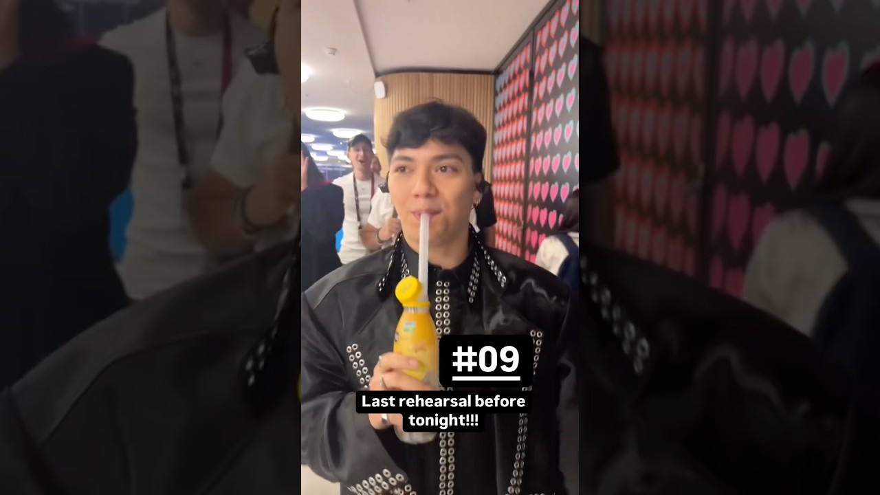 Austria's JJ Wasted Love Rehearsal for Eurovision 2025 🎶