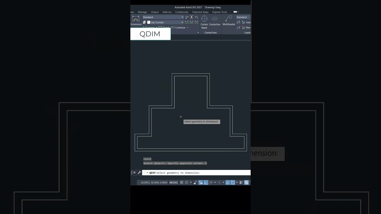 Smart Dimensioning in AutoCAD 2026 π