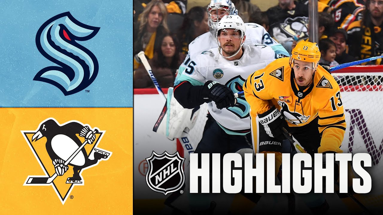 NHL Highlights | Kraken vs. Penguins | November 22, 2025
