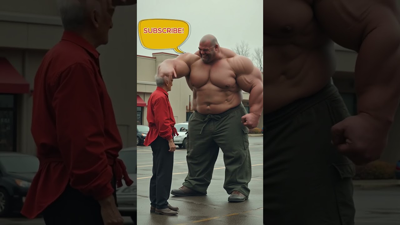 Old office kungfu master vs Giant.  Who wins? AI desides #shaolin #superpunch