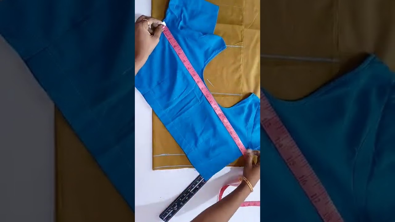 Easy Guide to Blouse Back Part Cutting ✂️ for Perfect Fit