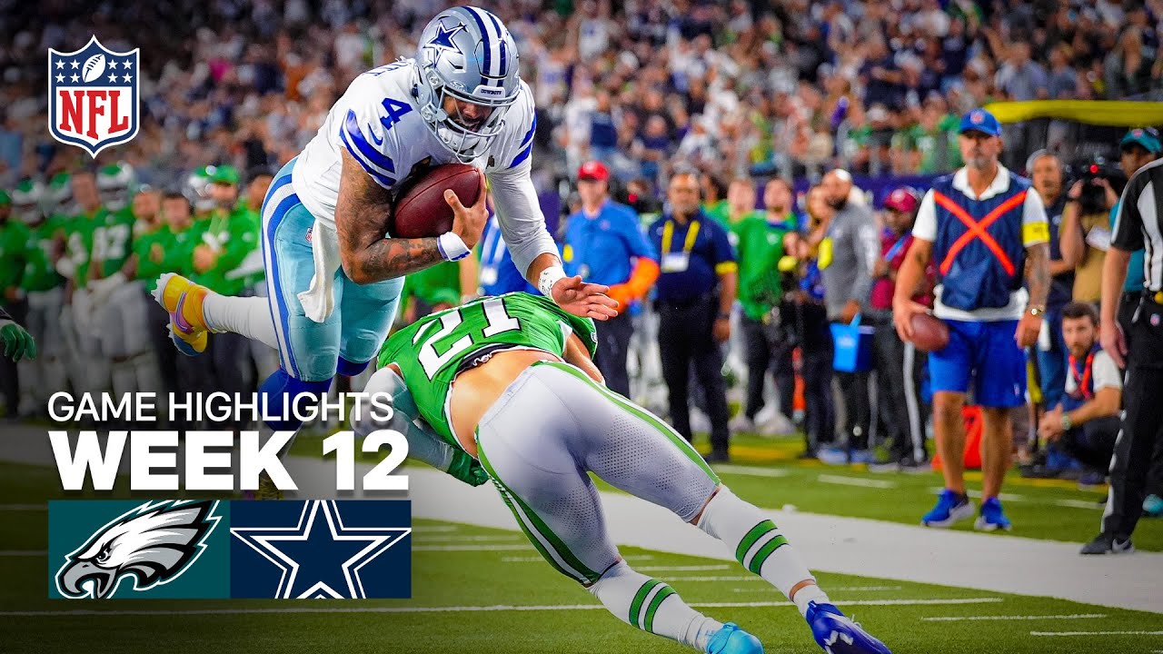 Eagles vs Cowboys Week 12 Highlights 🏈