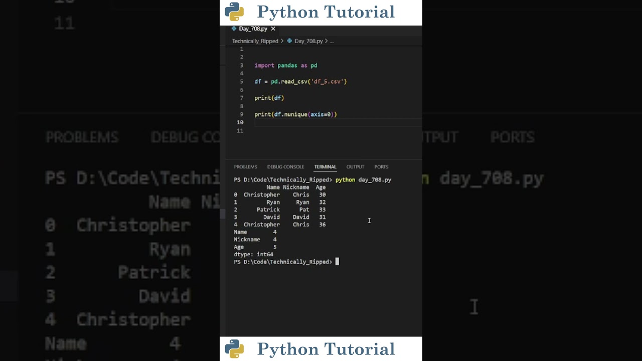 Count Unique Values in Pandas Rows & Columns 📊