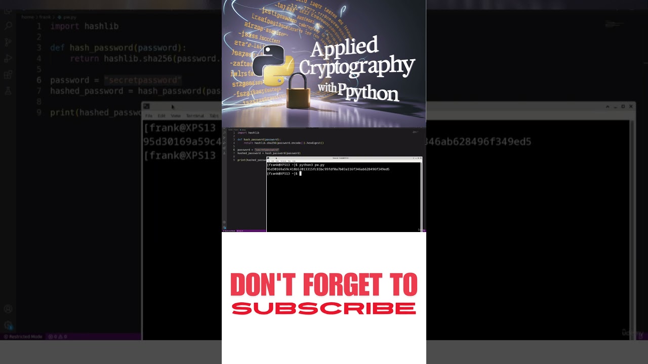 Master Applied Cryptography with Python π | Protect Your Data Today