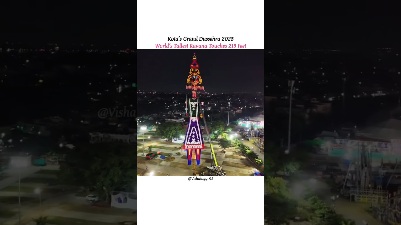 World's Tallest Ravana in Kota #vishalogy_95 #india #dussehra ##ravan #kota