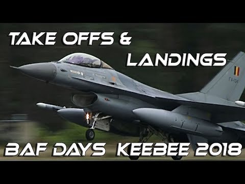 4Kᵁᴴᴰ 4K UHD Spectacular Take Offs and Landings BAF Days 2018 Kleine Brogel