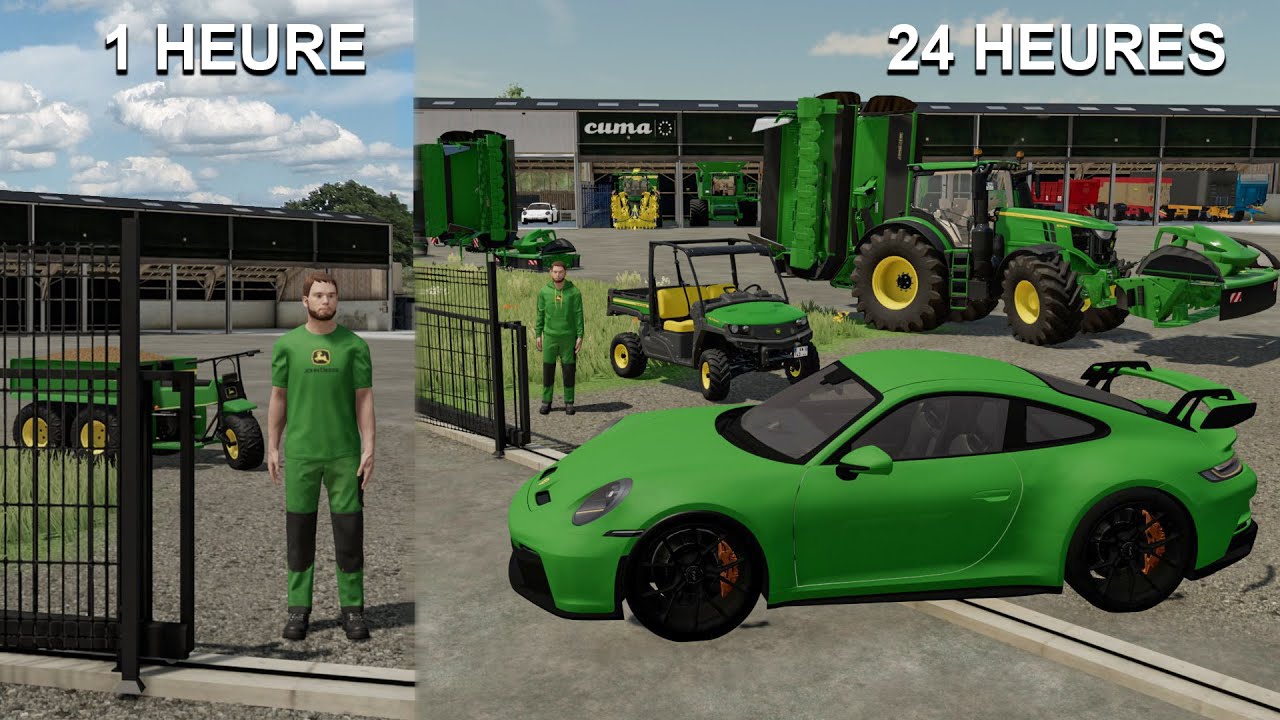 1 journée d'été dans l'ETA "le luxe agricole" avec que du John Deere | Farming Simulator 22