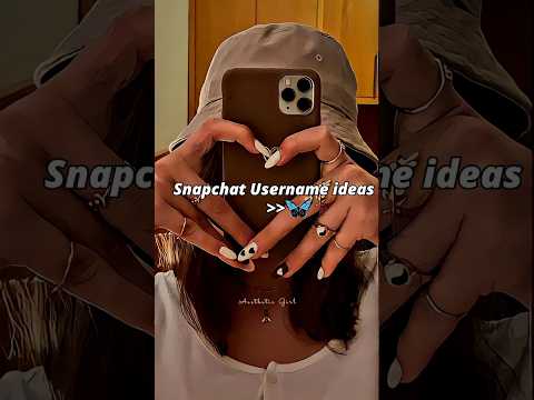 Snapchat Username 🦋 #ytshorts #usernames