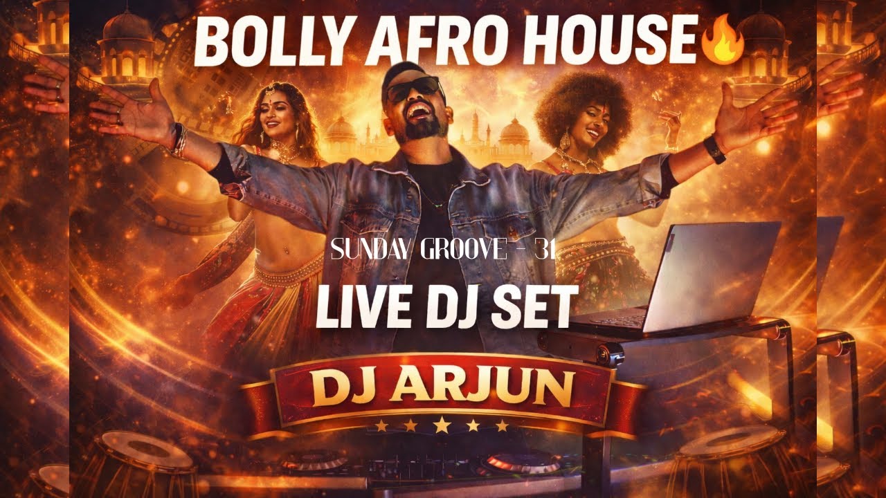 Bolly Afro House Live DJ Set 🎧 | Bollywood Afro House Mix 2026 | DJ Arjun Live | Sunday Groove - 31