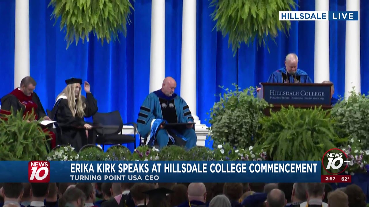 Live: Erika Kirk Speaks at Hillsdale Commencement 🎓