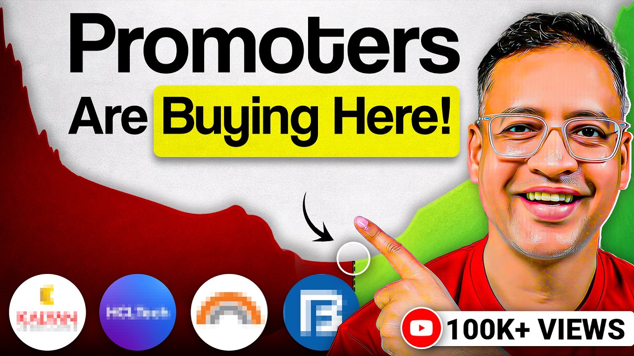 In This MARKET CRASH... 4 Stocks That Promoters Have Bought | Rahul Jain