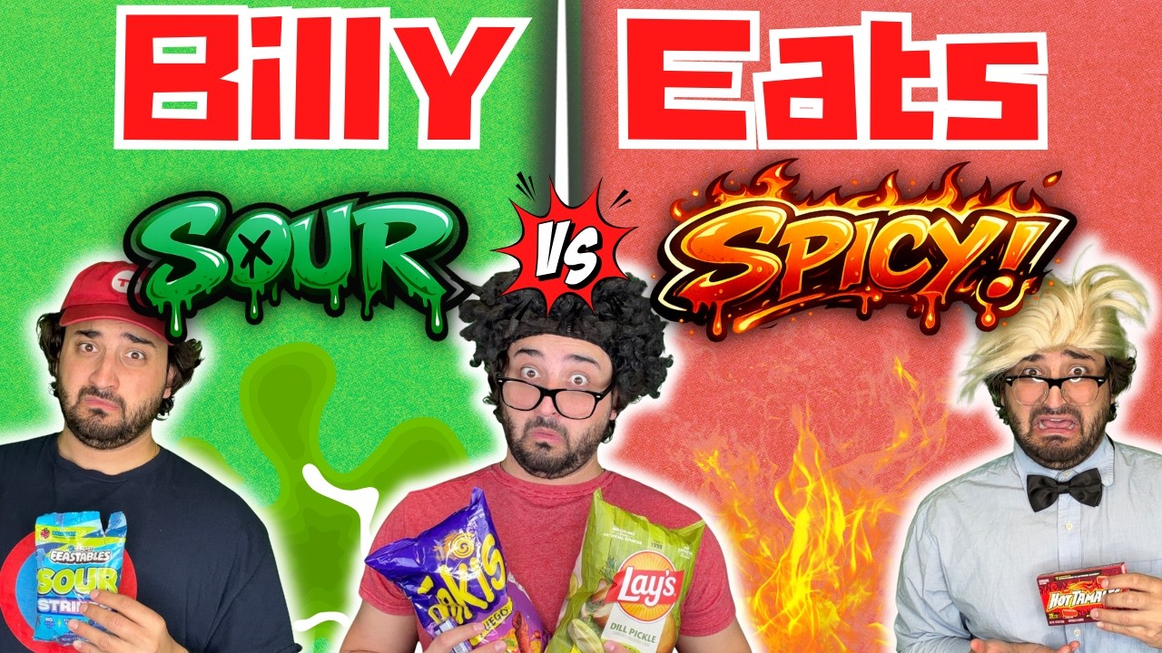 Billy Eats: Sour vs Spicy Challenge 🌶️