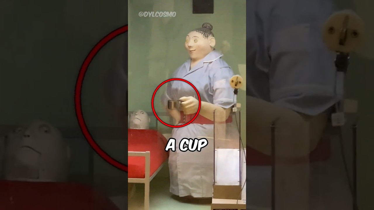 Creepiest Hospital Display Ever! 😱 Watch the Eerie Nurse in Action