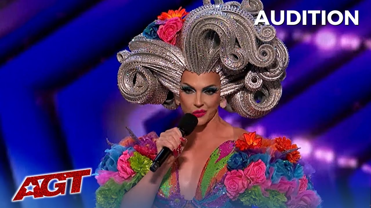 Drag Queen Alyssa Edwards from RuPaul's Drag Race Performs on AGT with 'Dancing Queens'