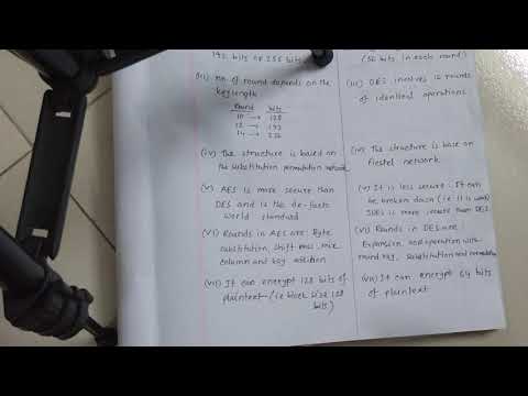 Lecture 23 Difference between AES and DES Algorithm