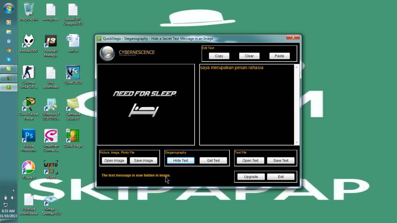 Tutorial Mudah Membuat Steganografi Sendiri 🔐