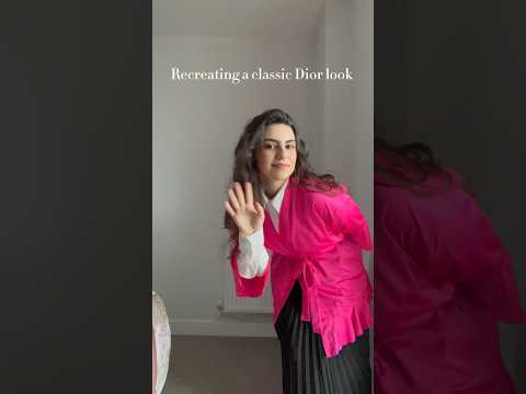 Recreating the iconic Dior look from 1947 #DiorClassic #FashionThrowback #VintageVibes #fashionstyle