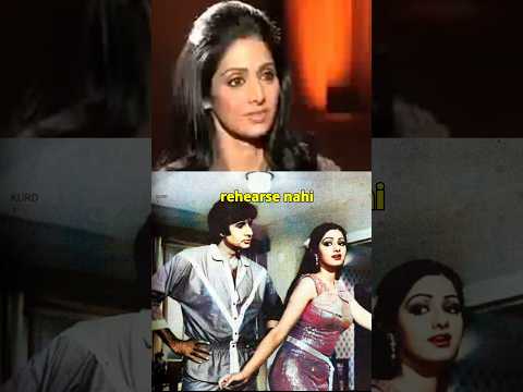 श्रीदेवी last  interview || श्रीदेवी shridevi rehearsal nahi krte the kabhi 😱 #shorts #bollywood