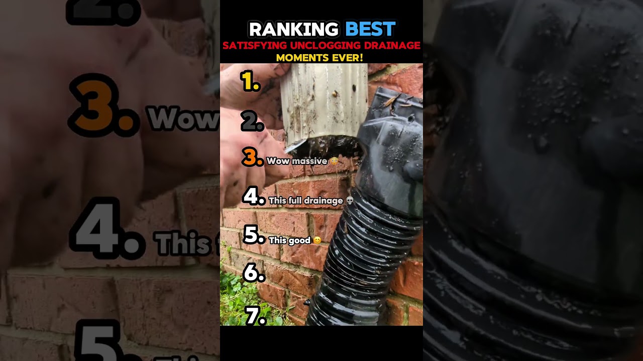 Top 10 Most Satisfying Drain Unclogging Moments You Have to See! 🚿