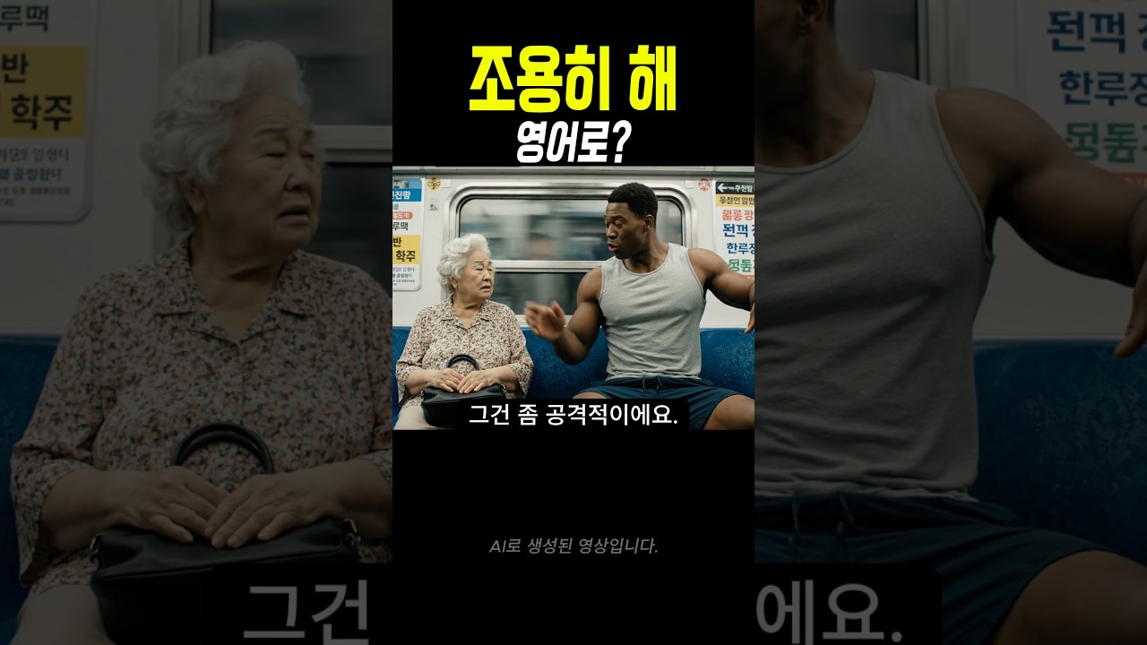 미국인이 영어로 ‘조용히 해주세요’라고 말하는 방법