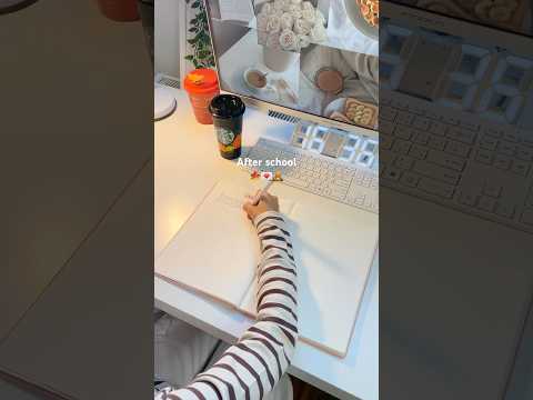 Fall after school routine๐๐ #afterschool #routine #school #study #studywithme #fall #vlog