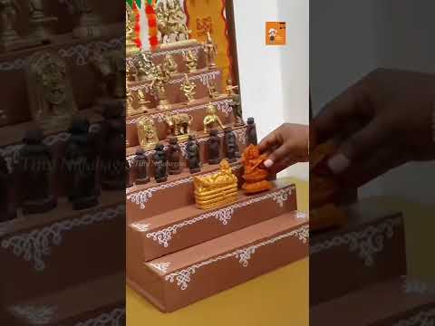 Navaratri Golu arrangements|golu decorations|miniature golu setup part- 1|Golu shorts