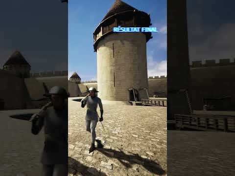 Reconstitution de la forteresse du Louvre au 13ème siècle !