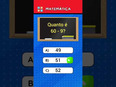 Quiz de Matemática - Teste suas habilidades #quiz #conhecimento #matematica