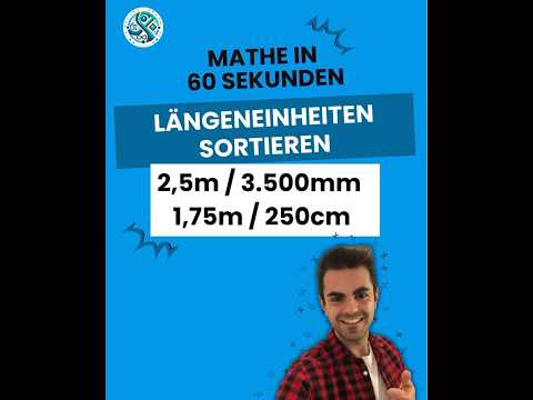 Längeneinheiten sortieren leicht gemacht! Mathe lernen mit Mathetipps 🧮🫶🏻
