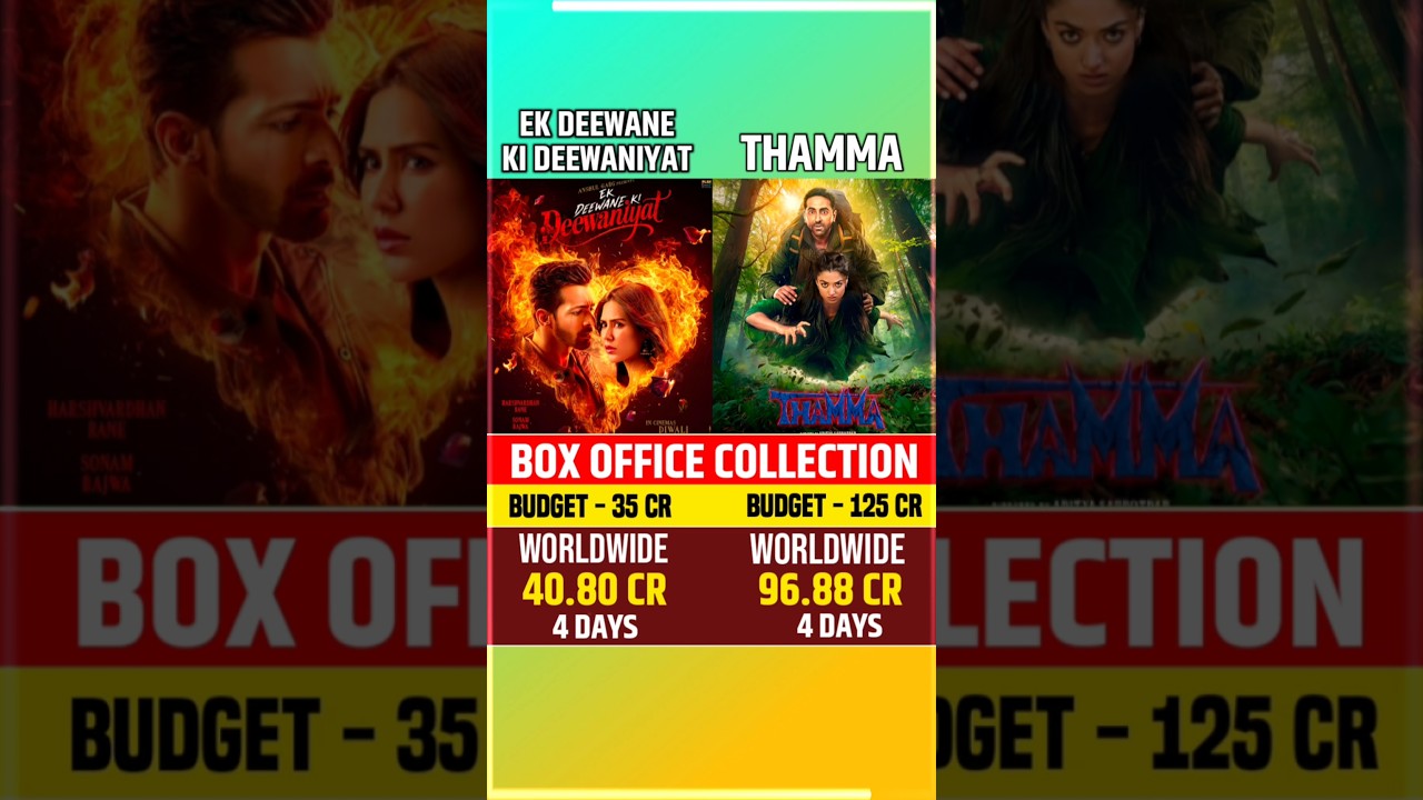 Ek Deewane Ki Deewaniyat vs Thamma: Box Office Showdown 🔥