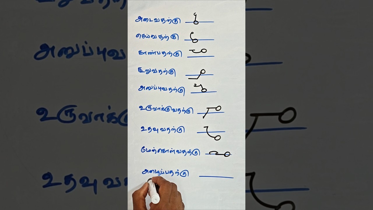 Tamil Shorthand Confusing Words Explained ✍️