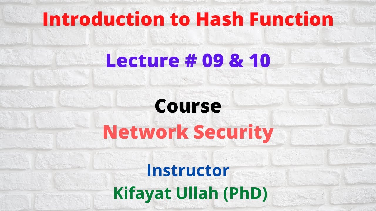 Hash Functions in Network Security 🔐