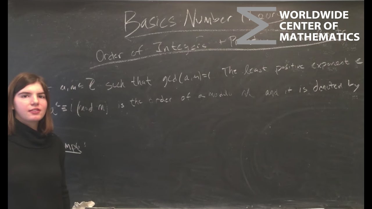 Number Theory: Orders & Primitive Roots π’