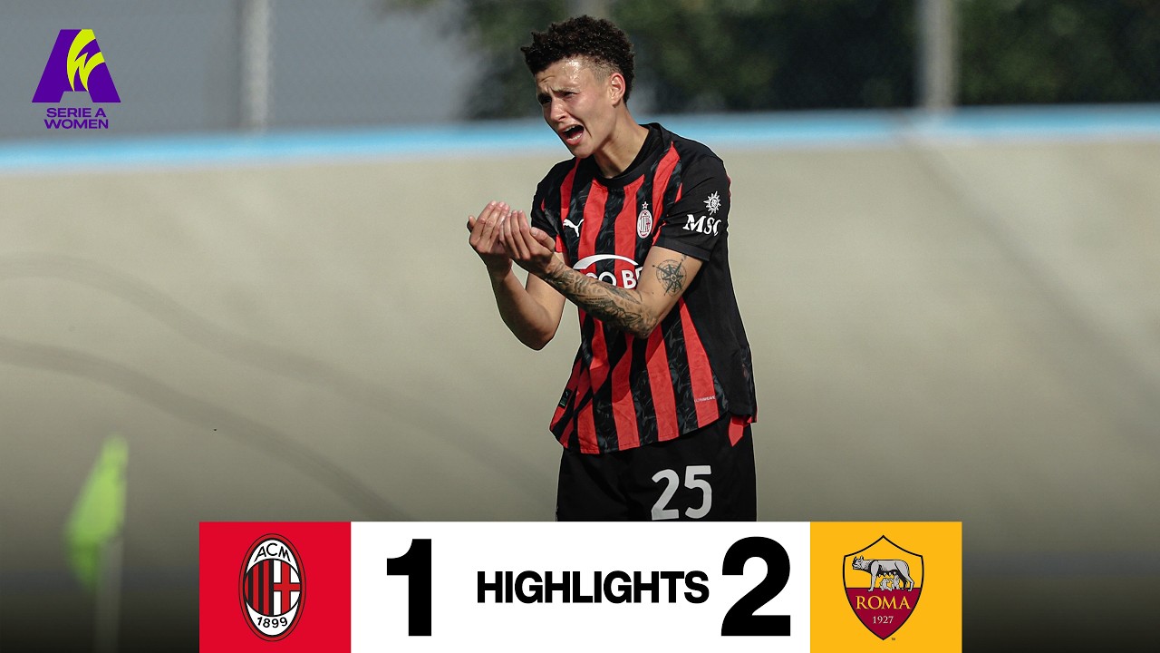 De Sander's Stunning Volley Can't Save Milan in Narrow Loss to Roma | Serie A Femminile Highlights ⚽