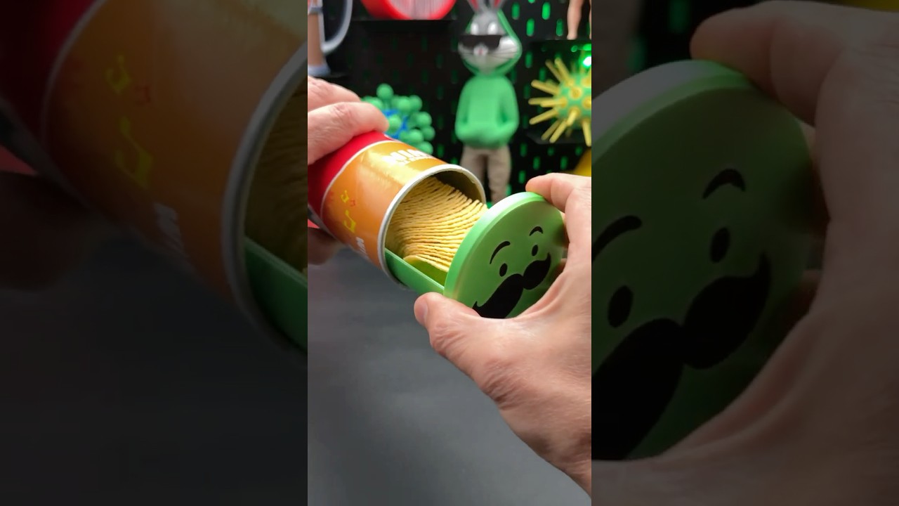 3D Printed Pringles Chips Slider Tray with Lid 🖨️